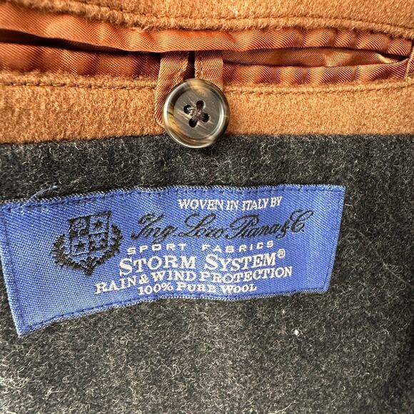 Loro Piana John W Nordstrom Mens Storm System Wool Overcoat 40R Brown Italian - Picture 5 of 9